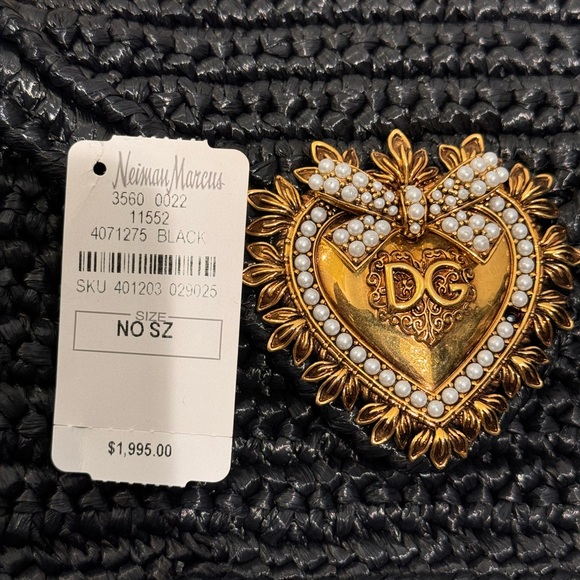 Dolce & Gabbana Devotion Raffia Bag - Picture 2 of 4